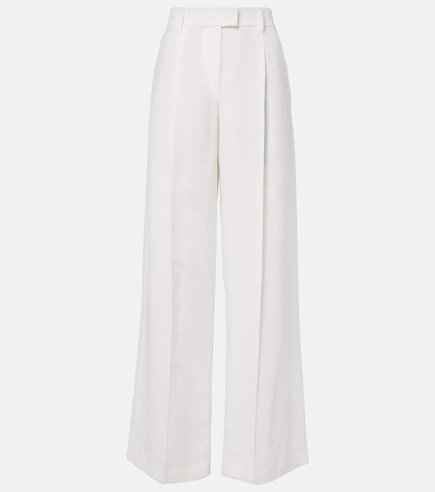 Monili twill wide-leg pants