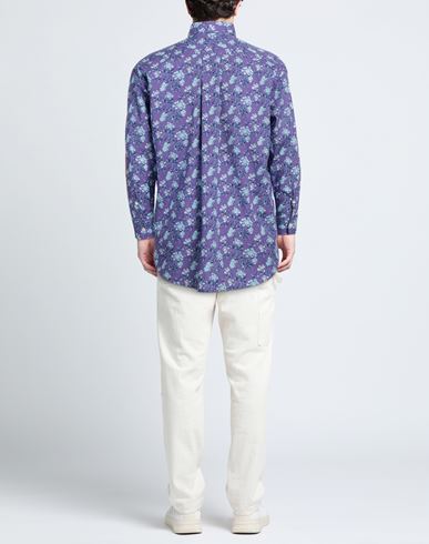 Man Shirt Purple Size S Cotton