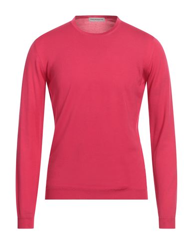 Goes Botanical Man Sweater Fuchsia Size 38 Merino Wool