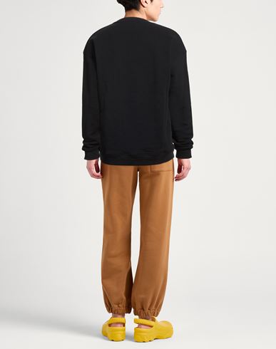 Man Sweatshirt Black Size L Cotton