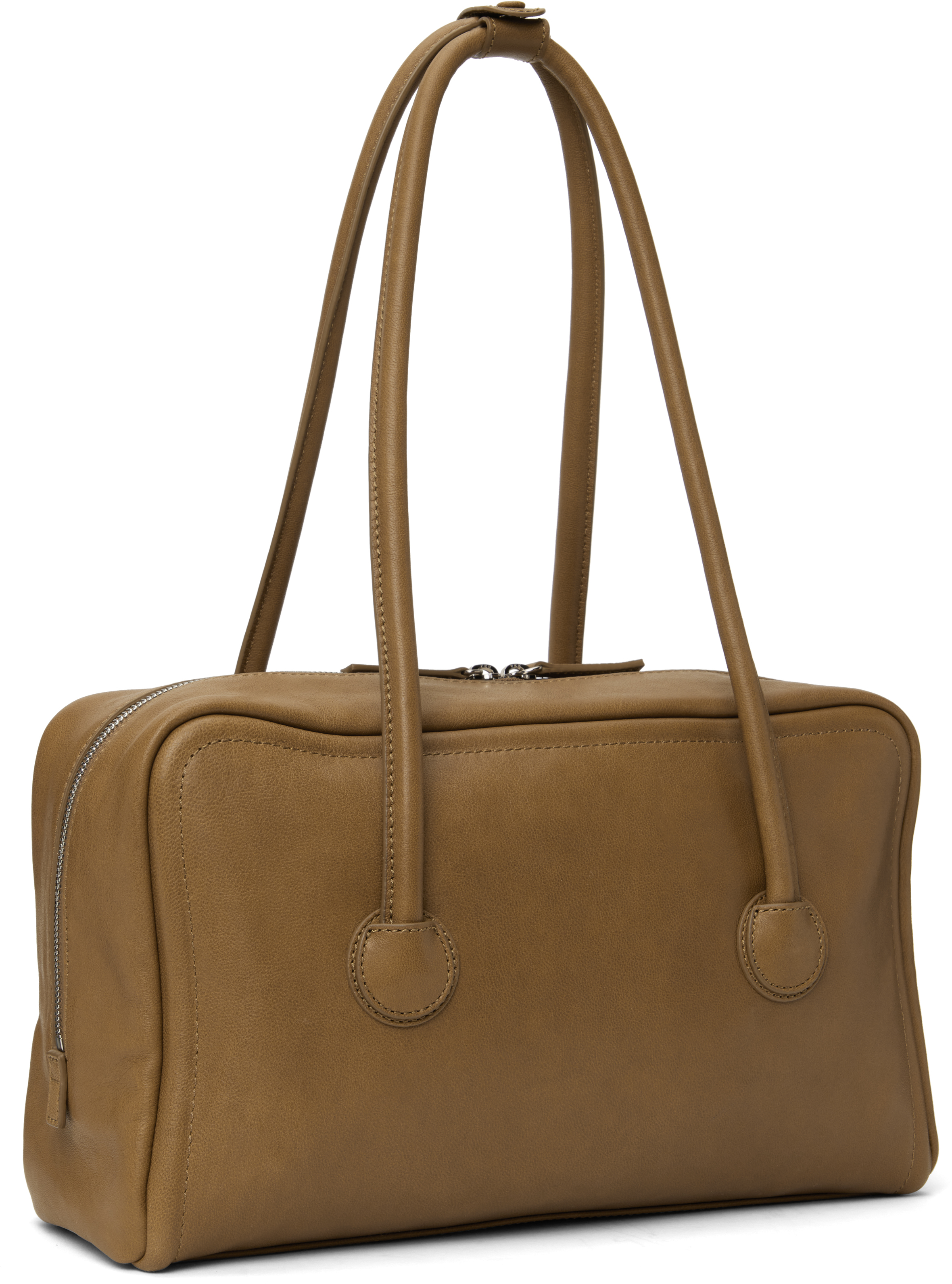 MARGESHERWOOD SSENSE Exclusive Brown Soft Boston Bag