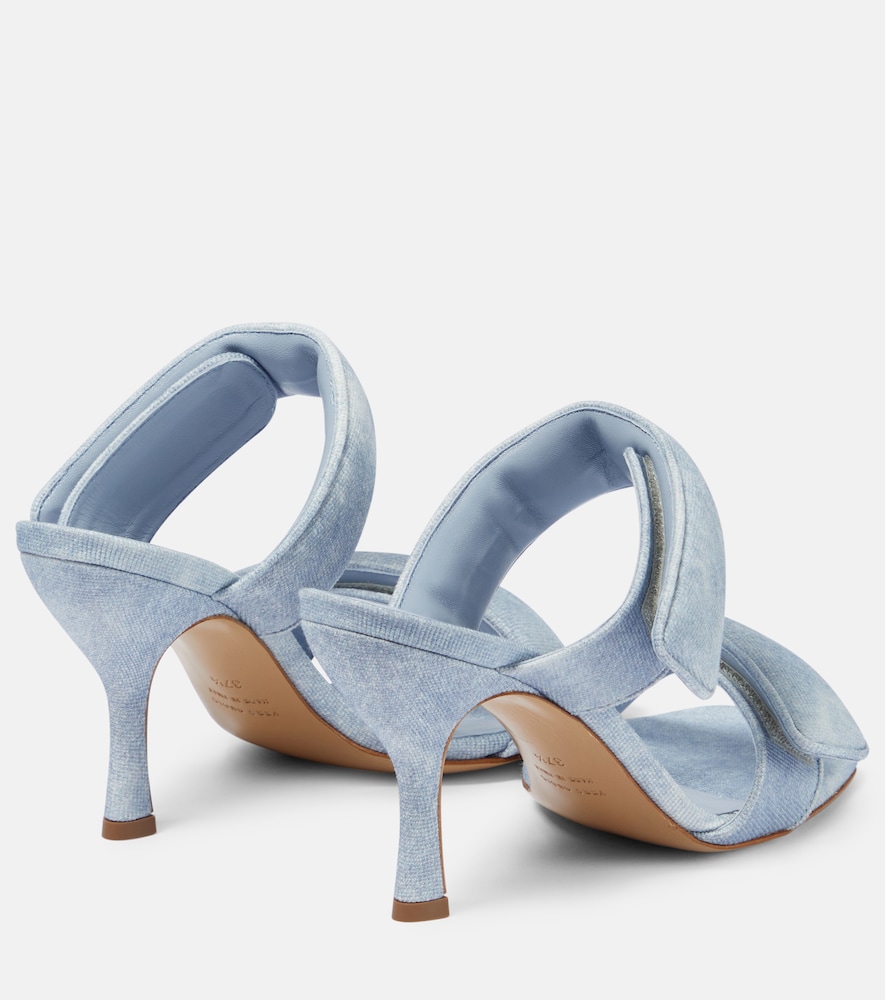 Gia Borghini Perni 03 Uni denim sandals