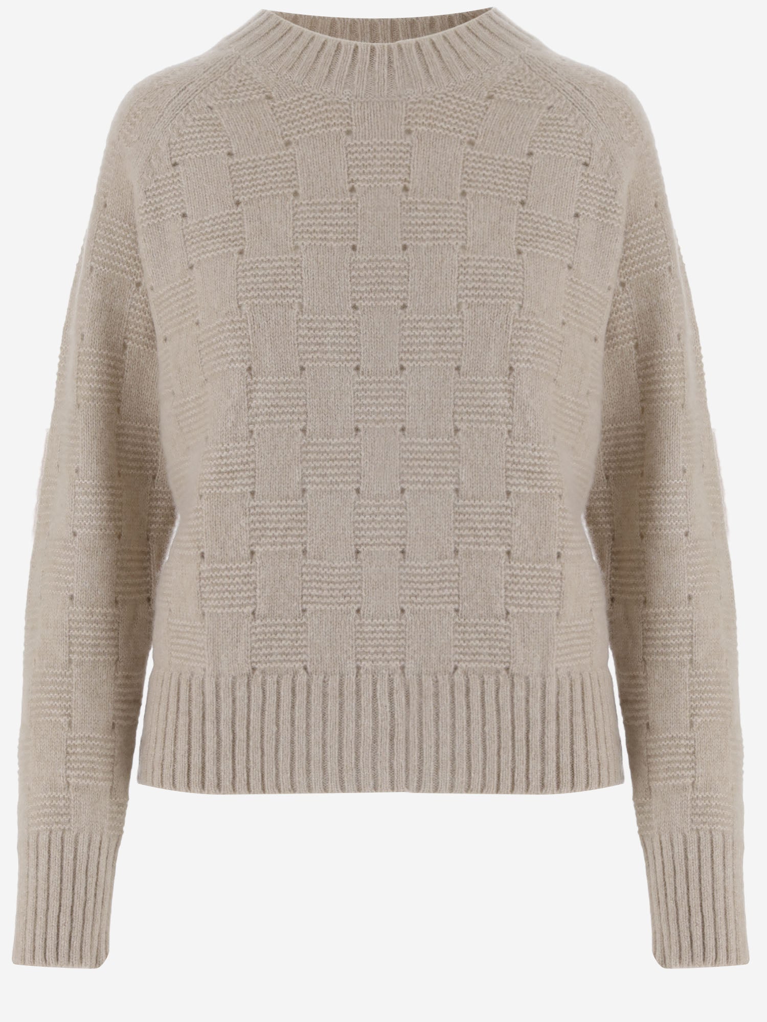Cashmere and Silk Sweater — Beige