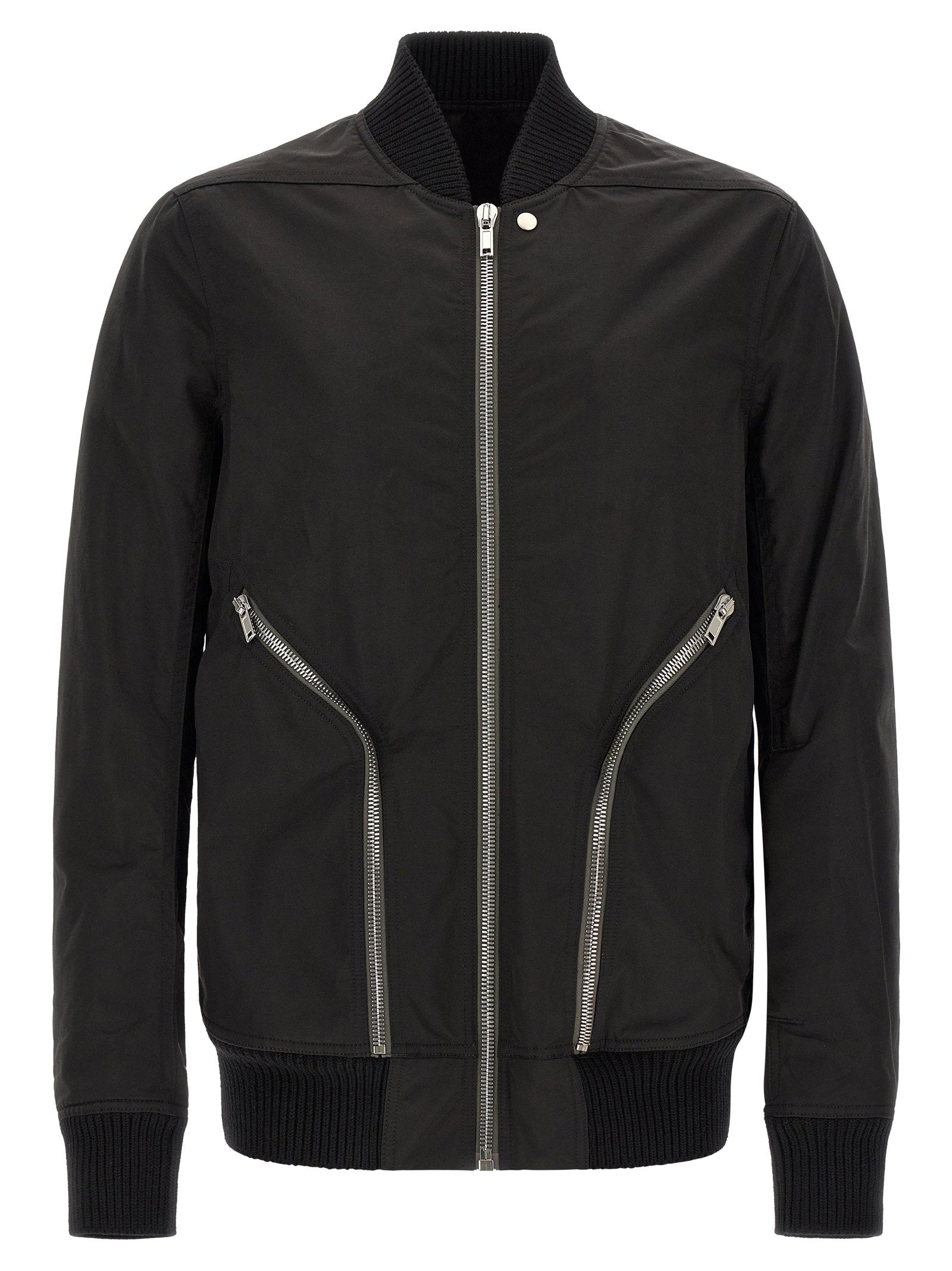 Structured Bomber Jacket — Black
