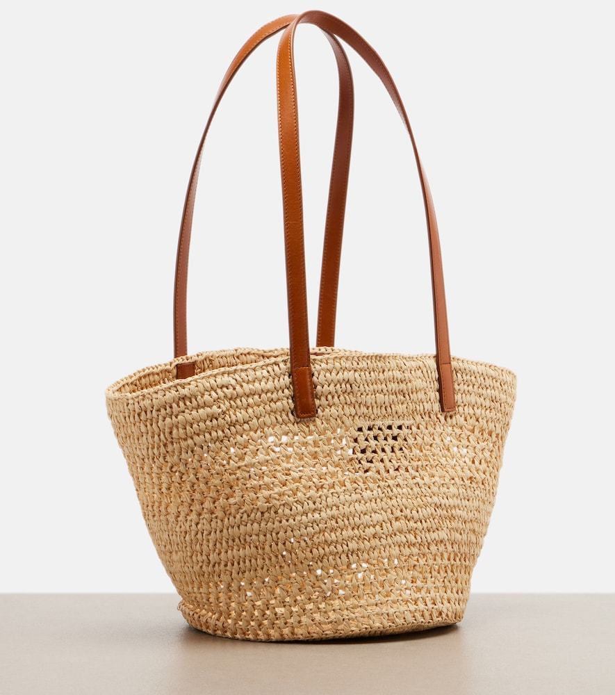 Panier Small raffia bucket bag