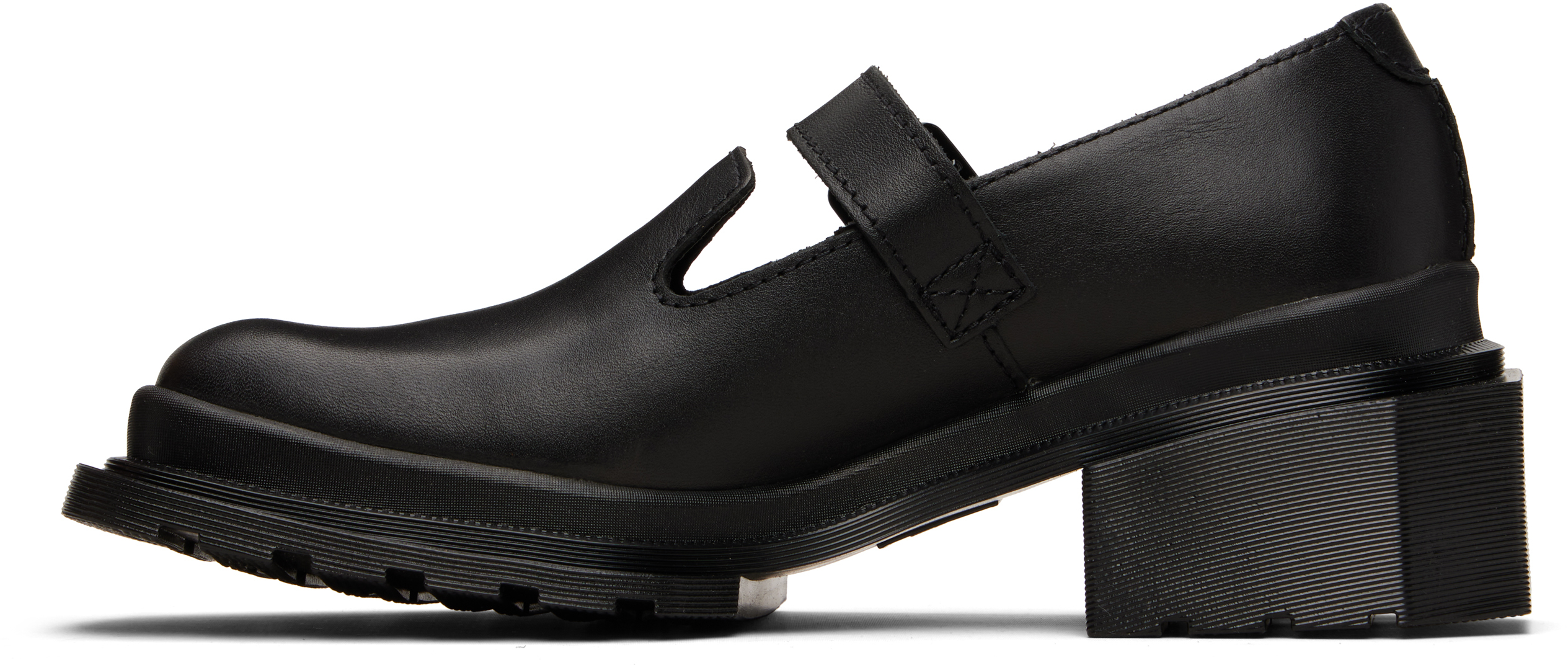 Black Maybole Square Toe Mary Jane Heels