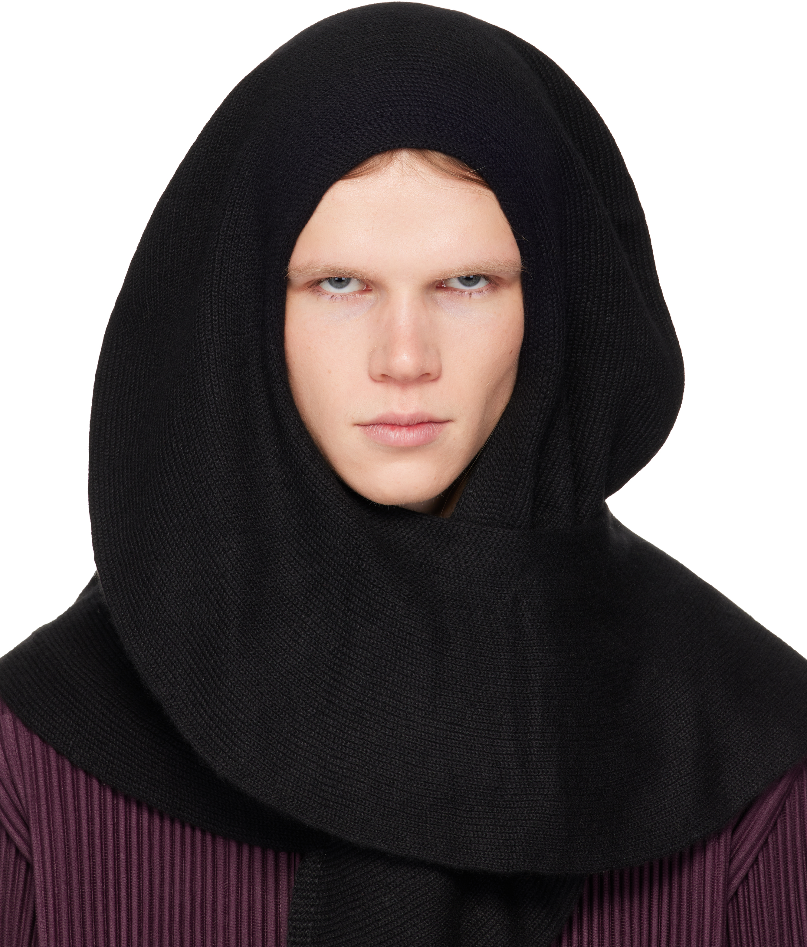 Black Cashmere Winter Gear Scarf