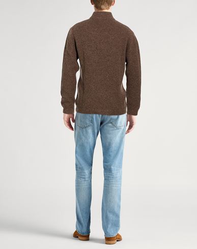 Man Turtleneck Light brown Size XXL Merino Wool, Polyamide