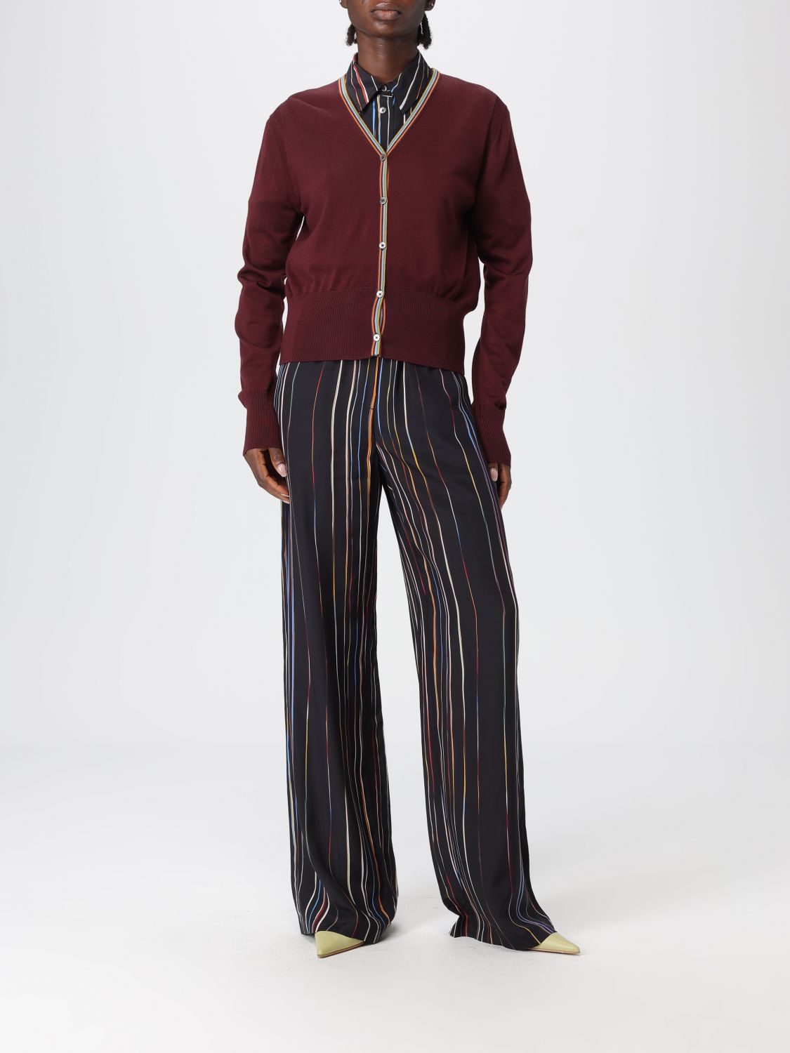 Cardigan Woman color Burgundy