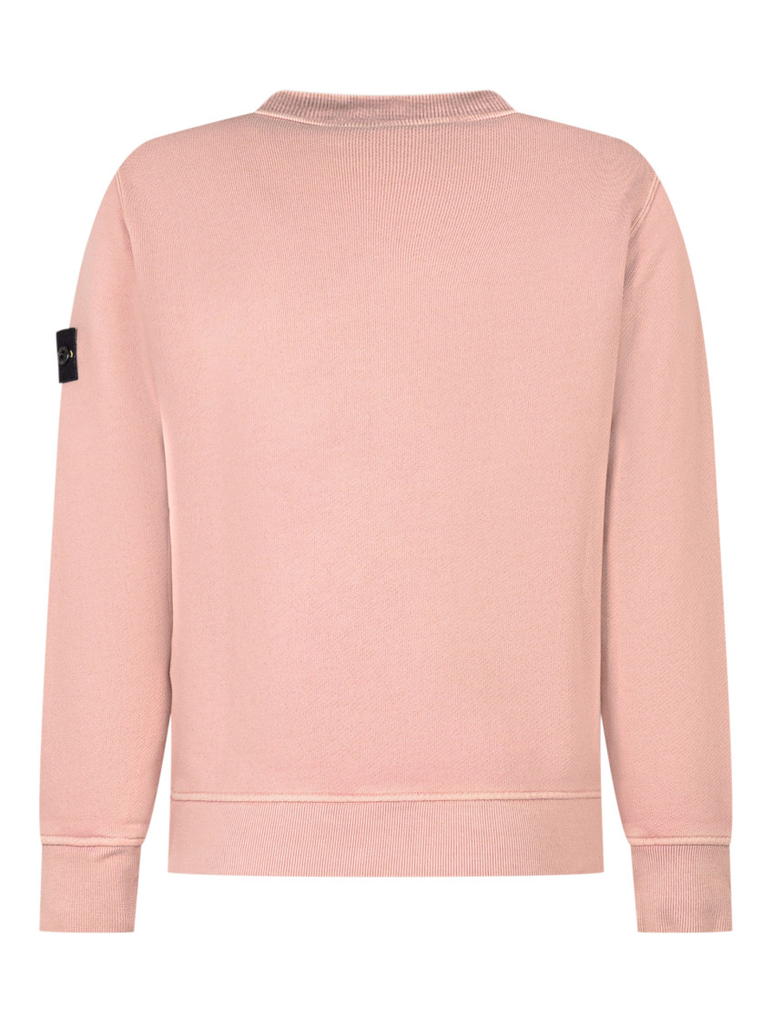 Kids Pink Solid Sweatshirt