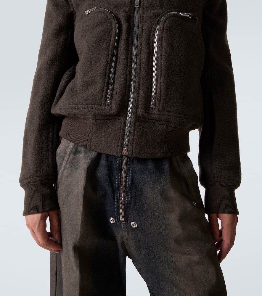 Virgin wool bomber jacket