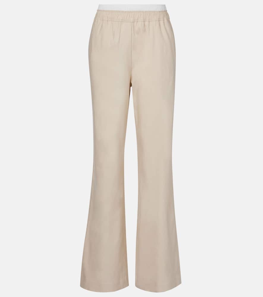 Bristol linen-blend wide-leg pants
