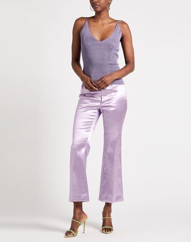 Woman Top Lilac Size M Metallic Polyester, Polyamide