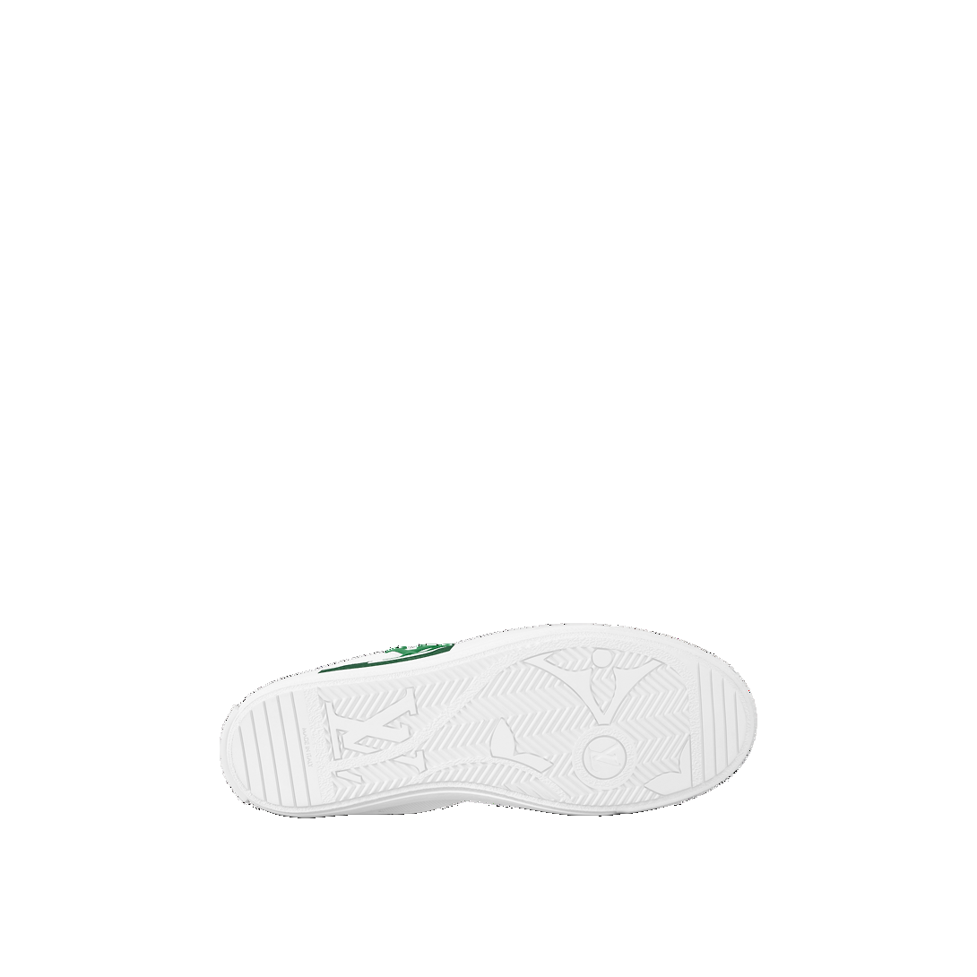 Charlie Sneakers 'White with Two Toned Green'