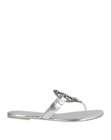 Woman Thong sandal Silver Size 11 Leather