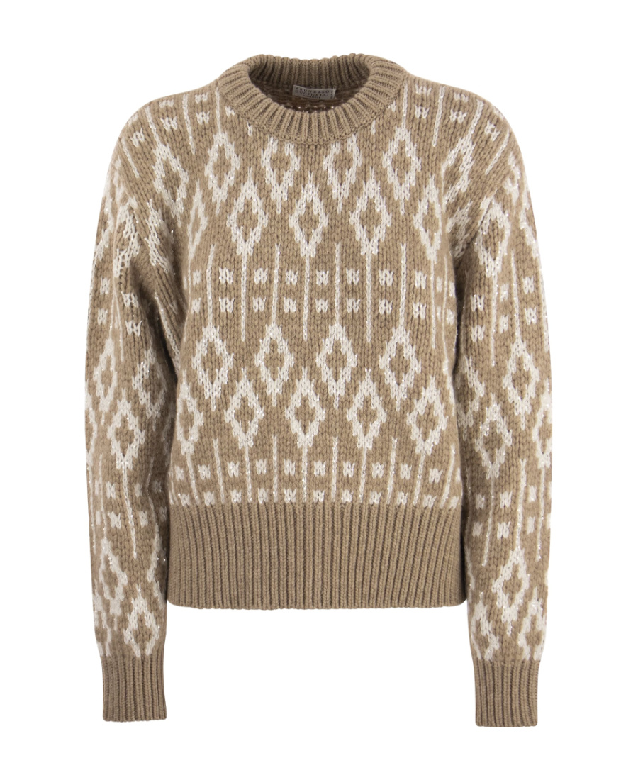 Vintage Jacquard Motif Knitted Jumper