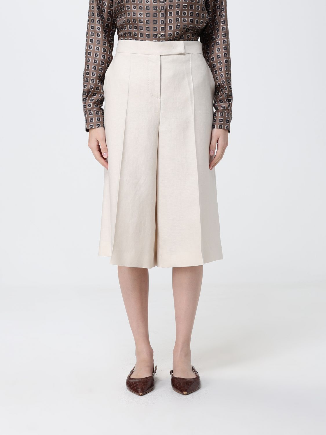 Shorts Woman color Beige