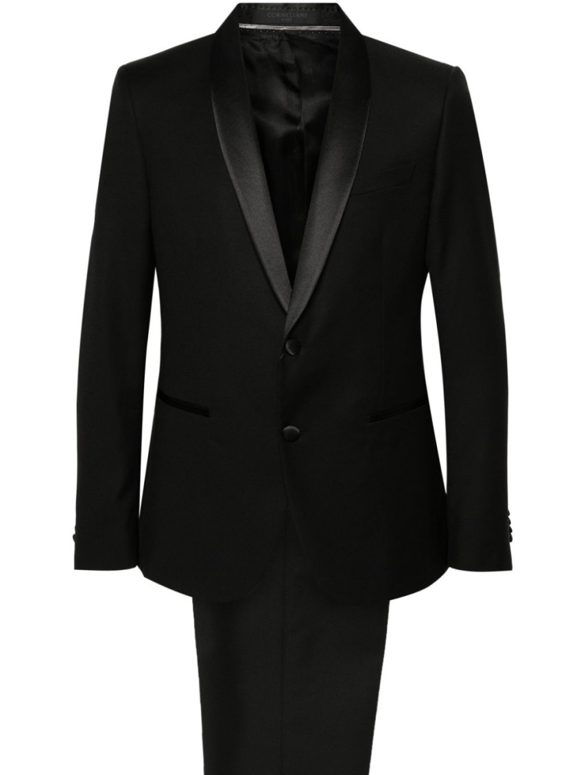Black Dart Detail Suit