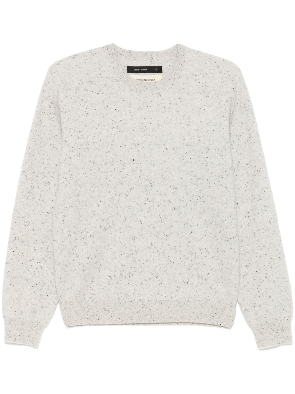 Speckle-knit sweater - Grey