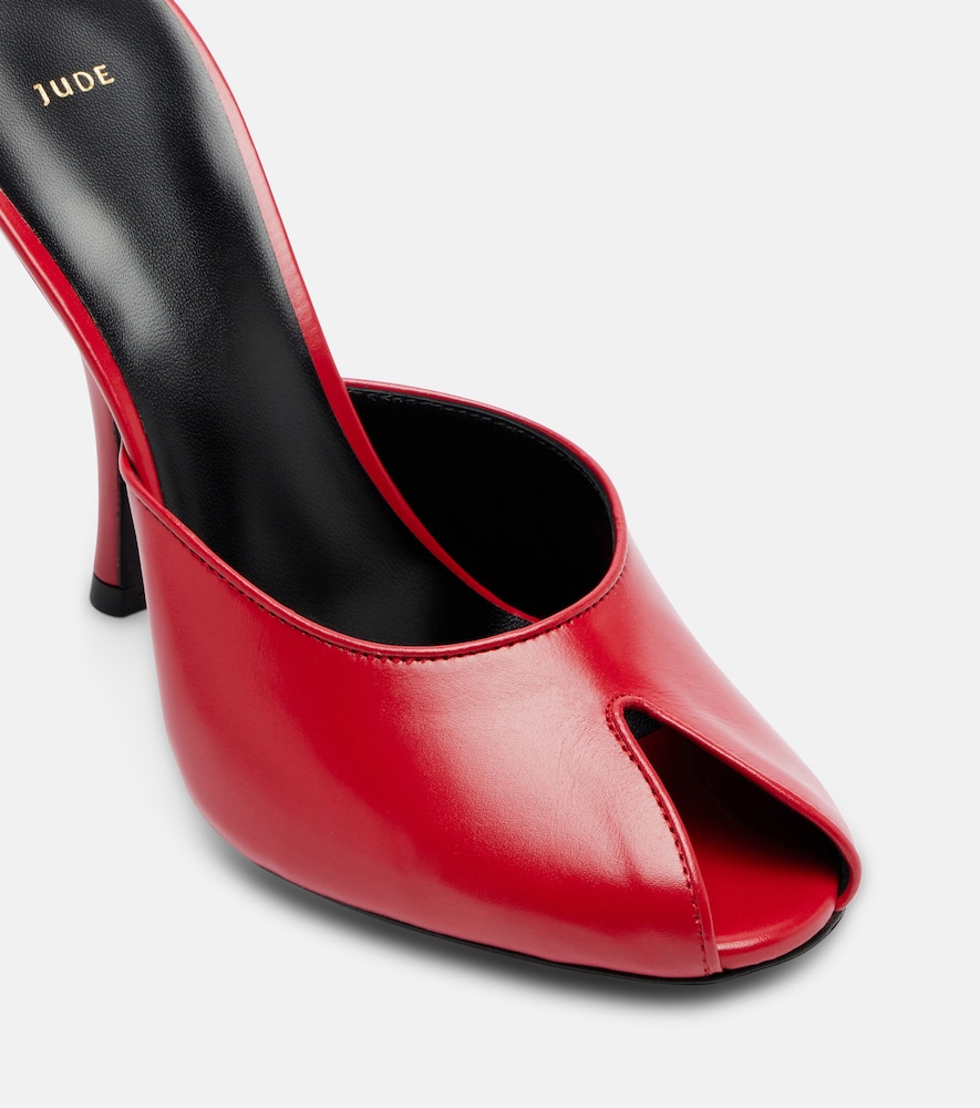 Date leather mules