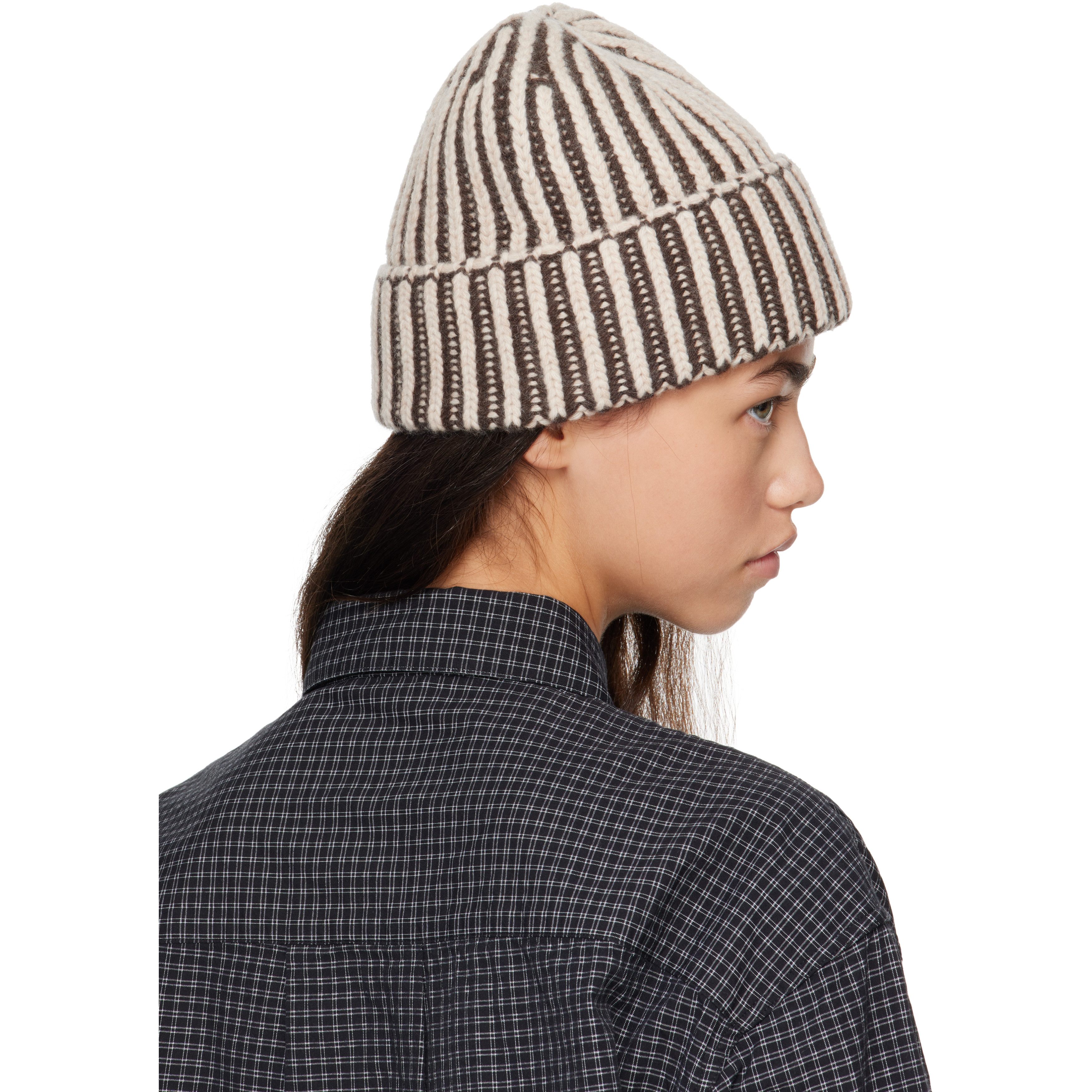 Beige & Gray Stage Beanie