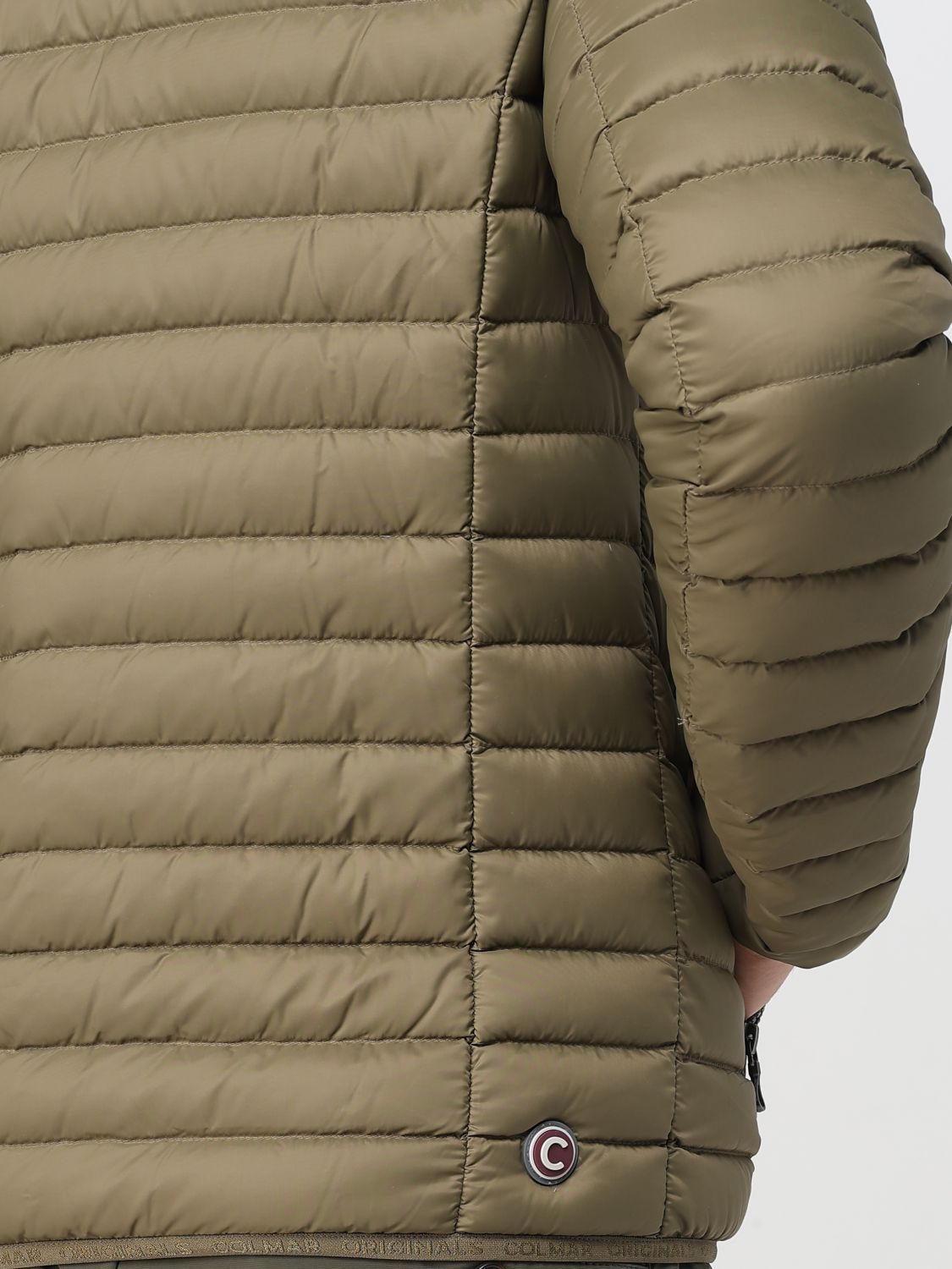 Logo quilted jacket - White