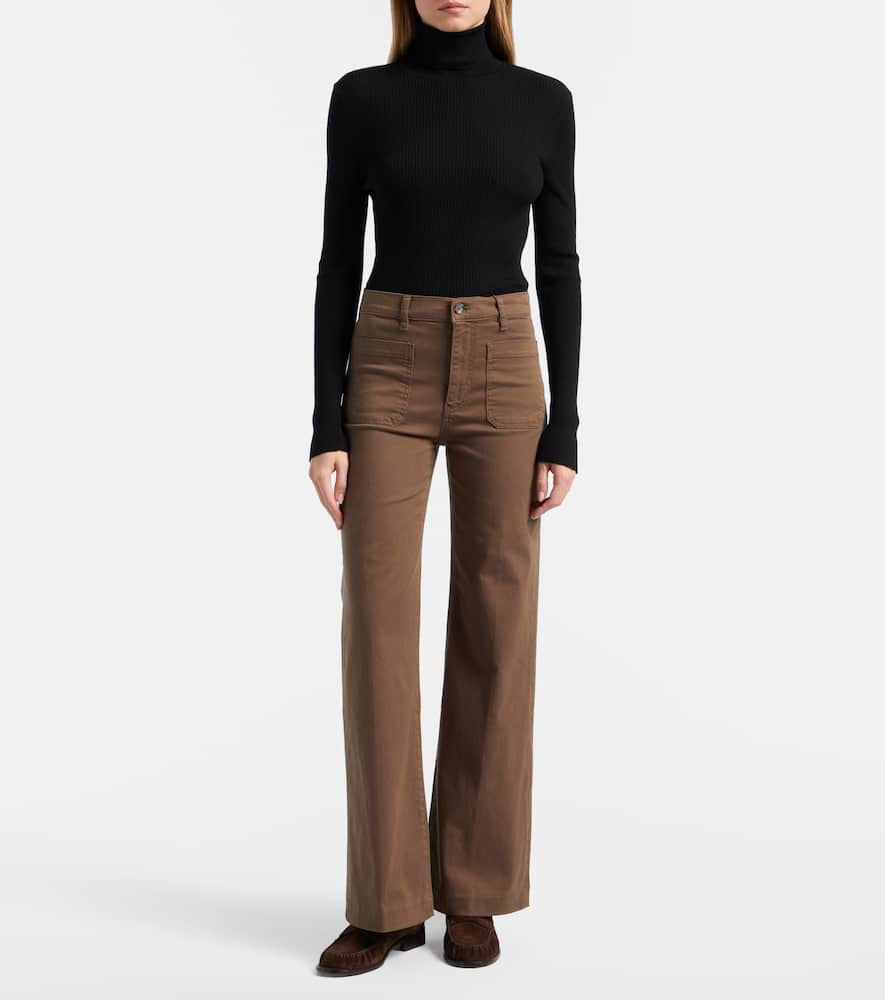 Refined wide-leg jeans