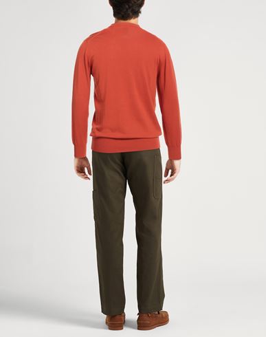 Altea Man Sweater Rust Size L Linen, Cotton