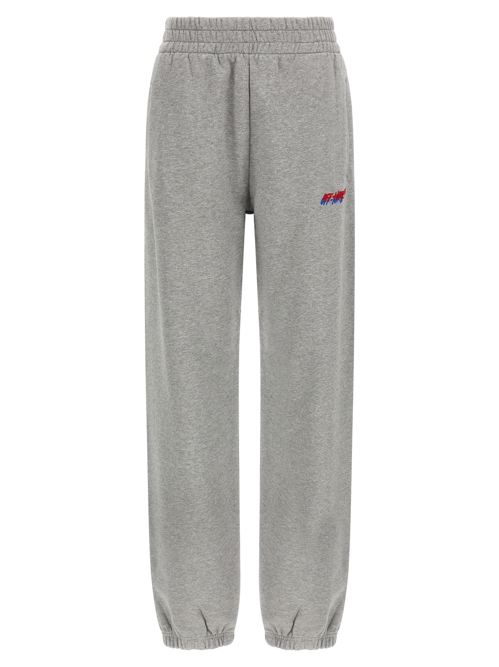 Logo-Embroidered Cotton Joggers — Gray