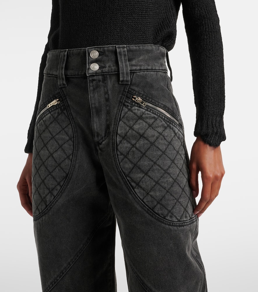 Catarina panelled tapered jeans