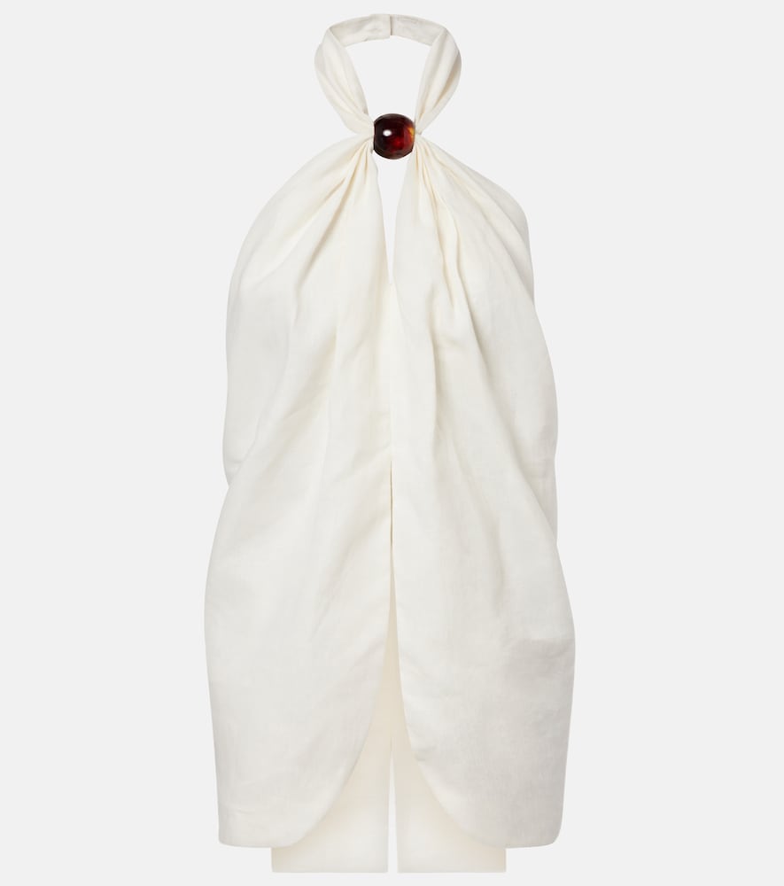 Biba halterneck linen top