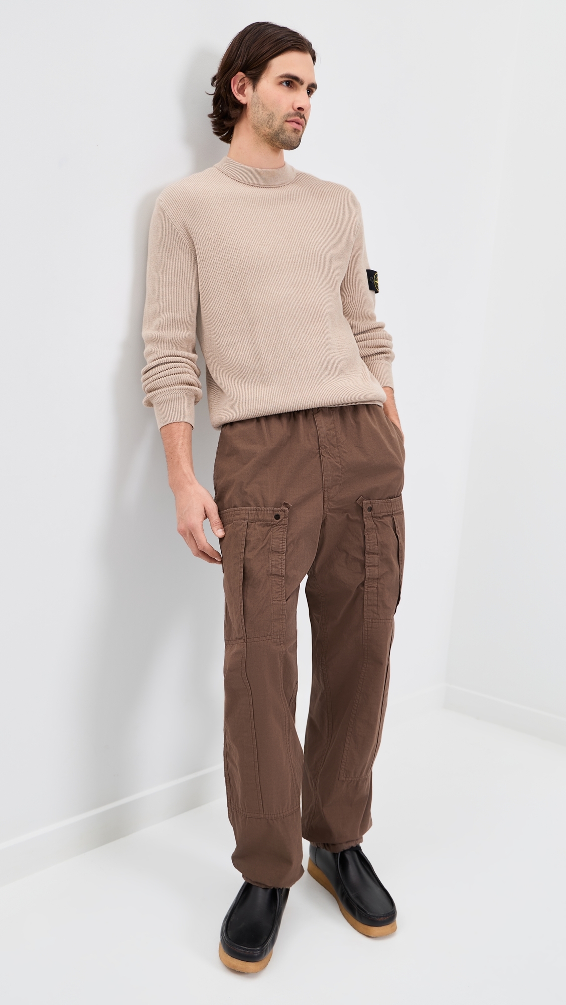Ripstop Cotton Nylon Cargo Pants Umber