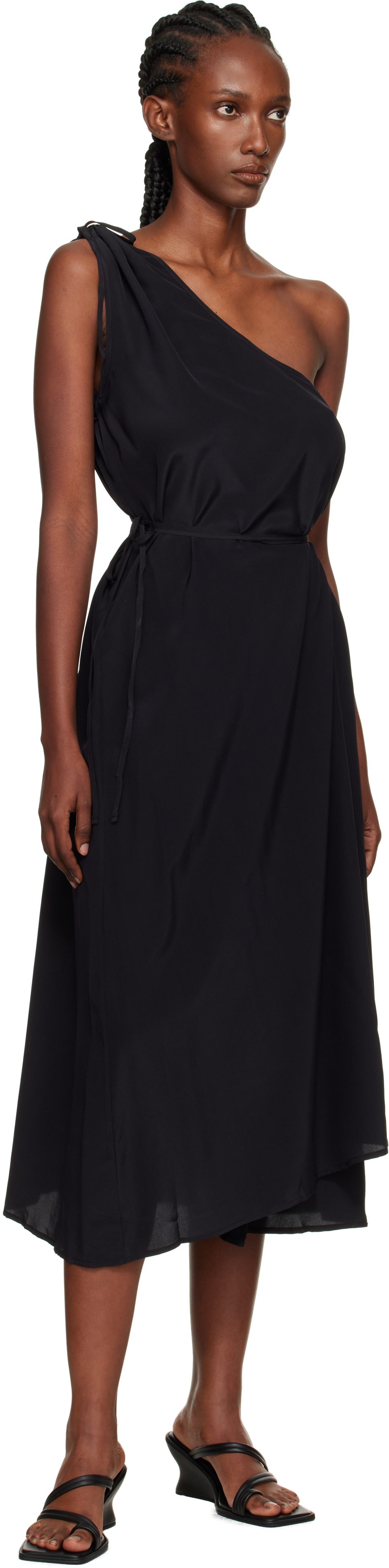 Black View Midi Dress