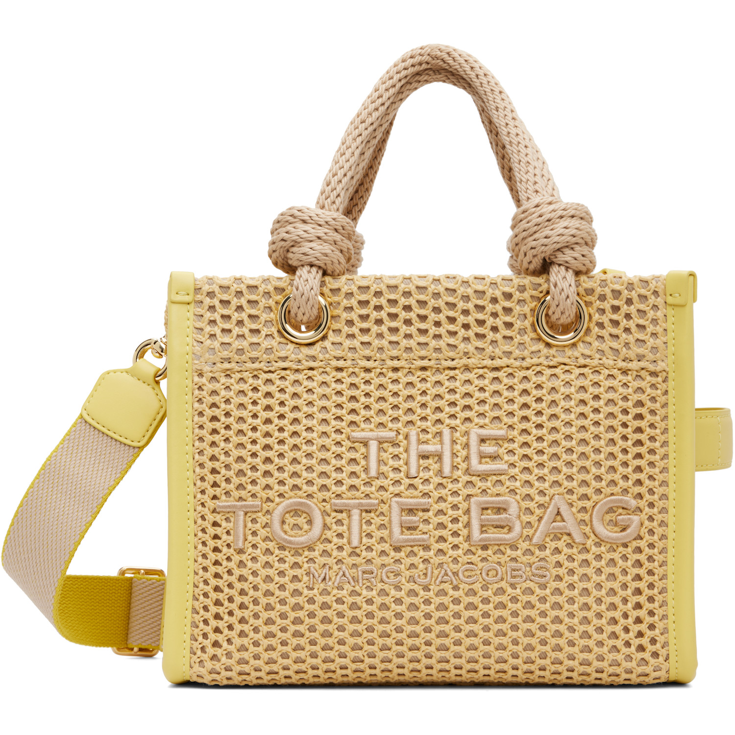 Beige 'The Woven Rope Small' Tote