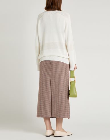 Woman Sweater White Size 4 Cotton, Linen, Polyester