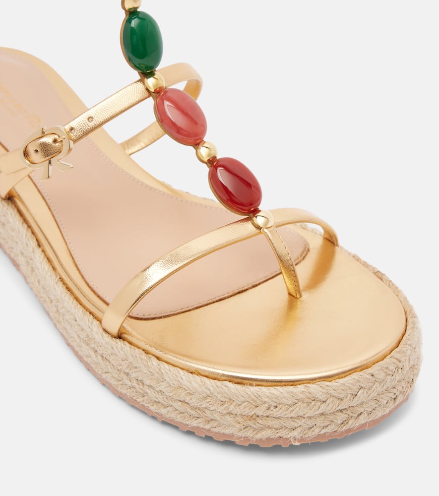 Shanti leather espadrille sandals