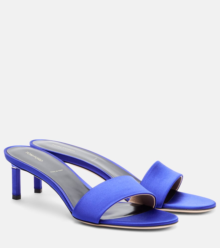 T Icon 55 satin mules