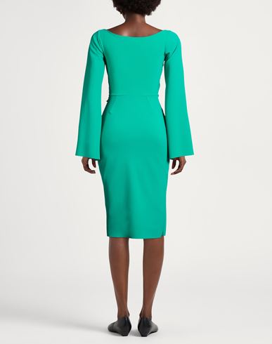 Woman Midi dress Green Size 4 Polyamide, Elastane