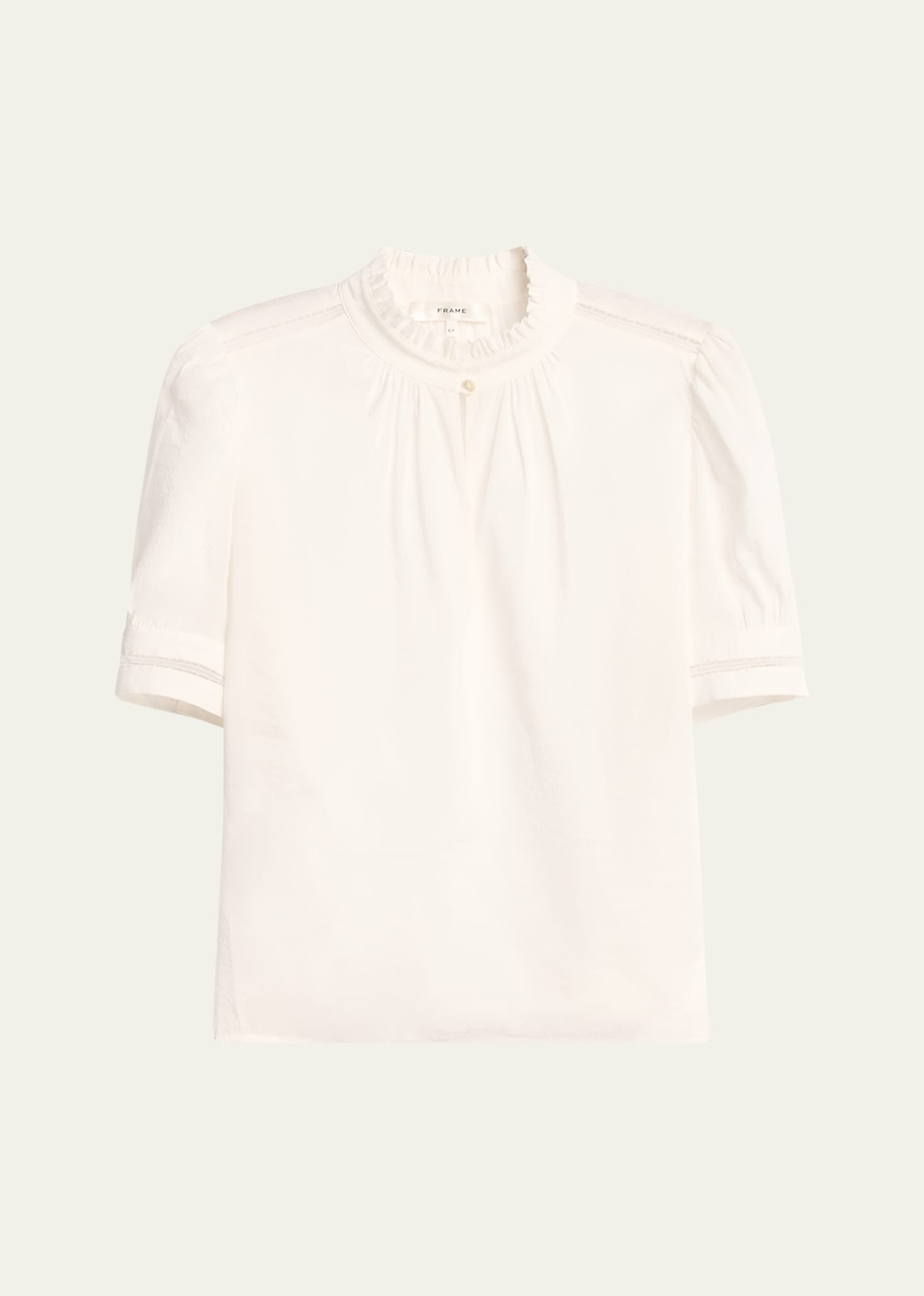 Short-Sleeve Lace Inset Top