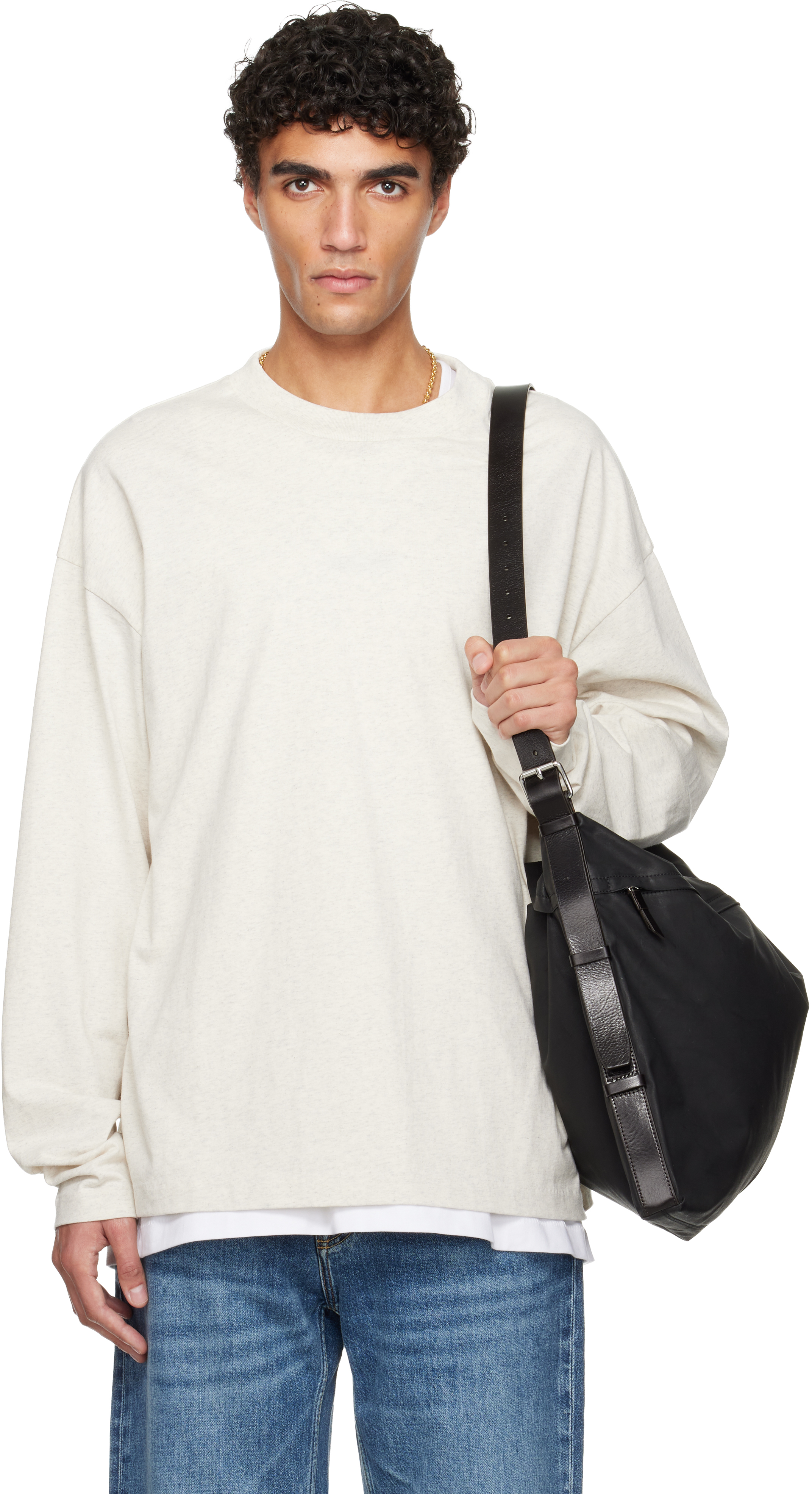 Off-White Holiday Embroidered Classic Long Sleeve T-shirt