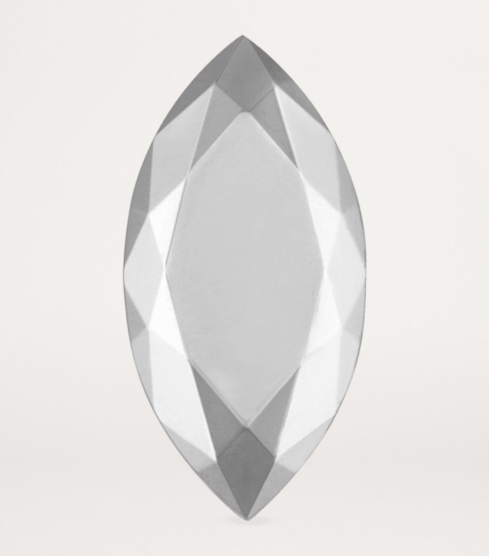 Faceted Marquise Single Stud Earring (9Mm)