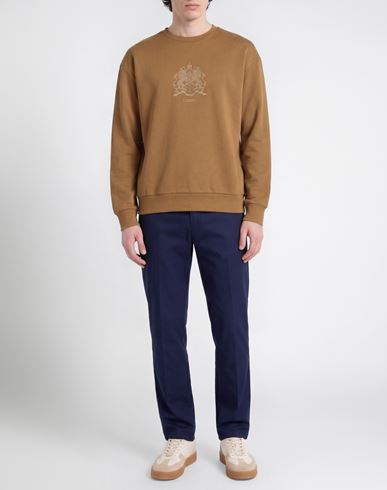 Man Sweatshirt Brown Size XL Cotton, Polyester
