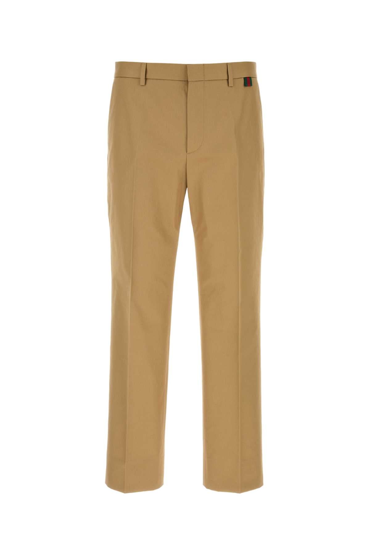 Cotton Trousers — Beige