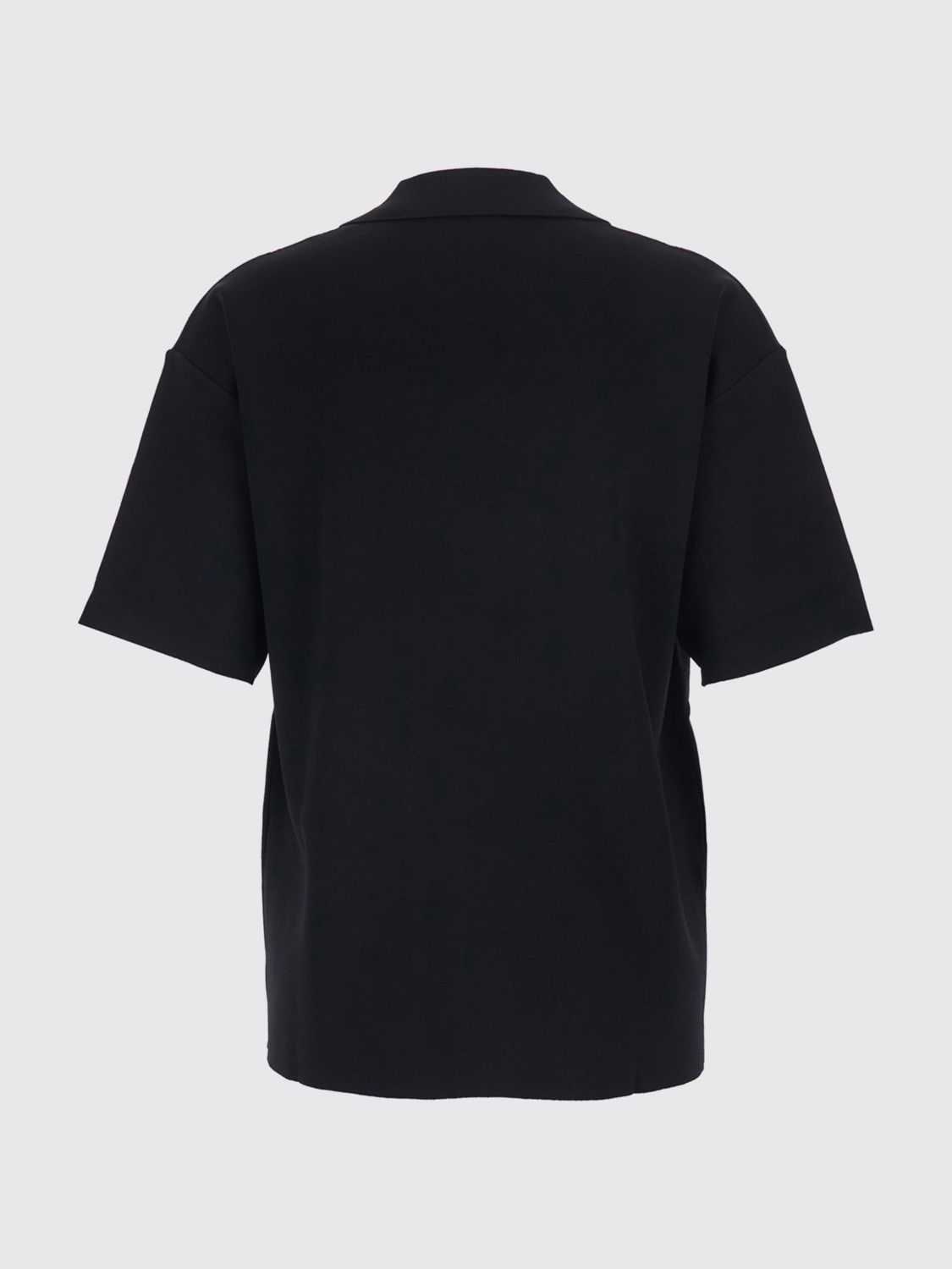 Dropped Shoulder Polo Shirt P. A.R. O.S. H. in Viscose Blend with V-Neck