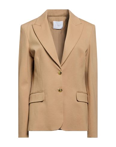 Woman Blazer Camel Size 2 Viscose, Polyamide, Elastane