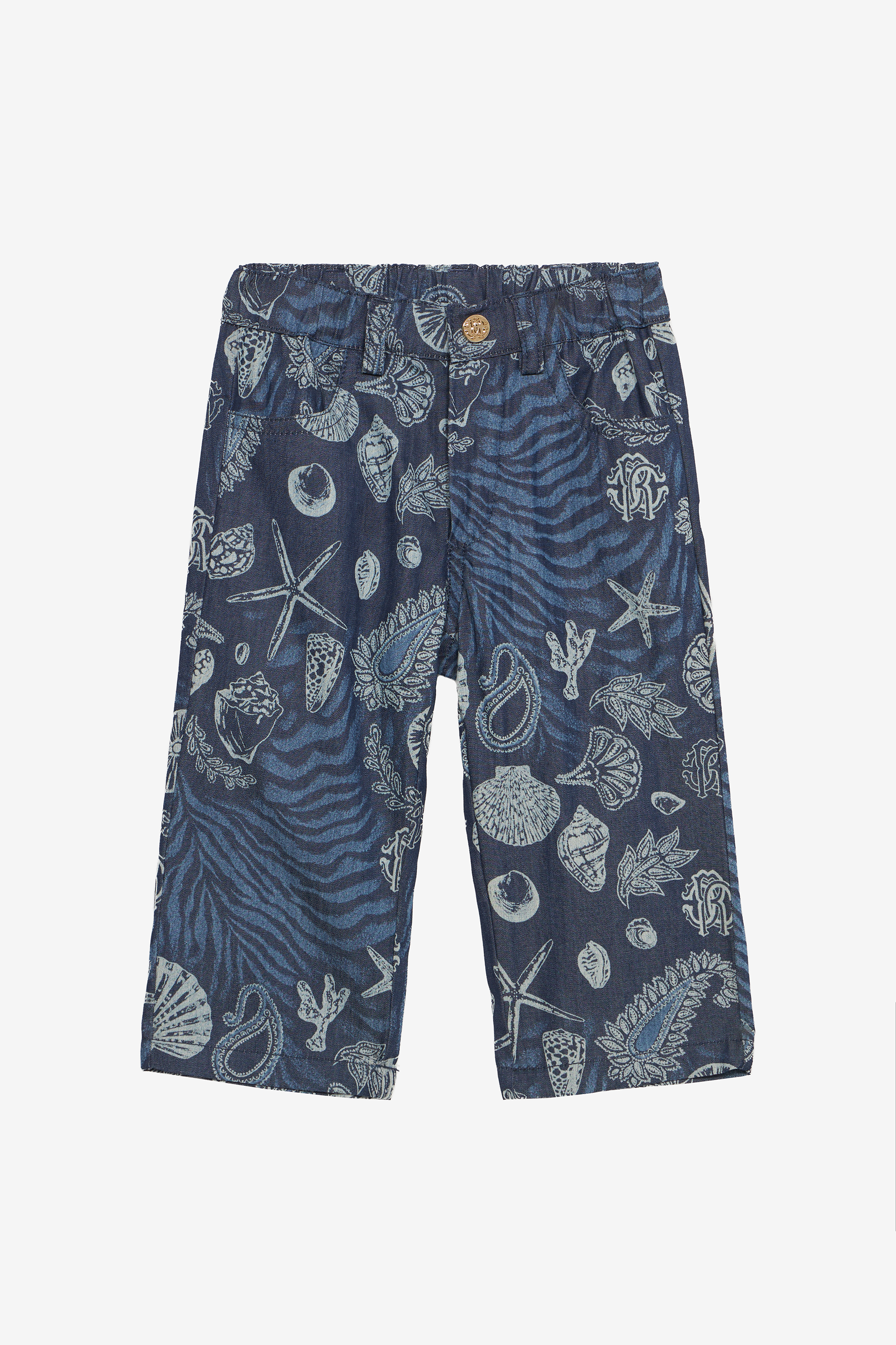 Marine-print Shorts - Female Baby Girls (6m