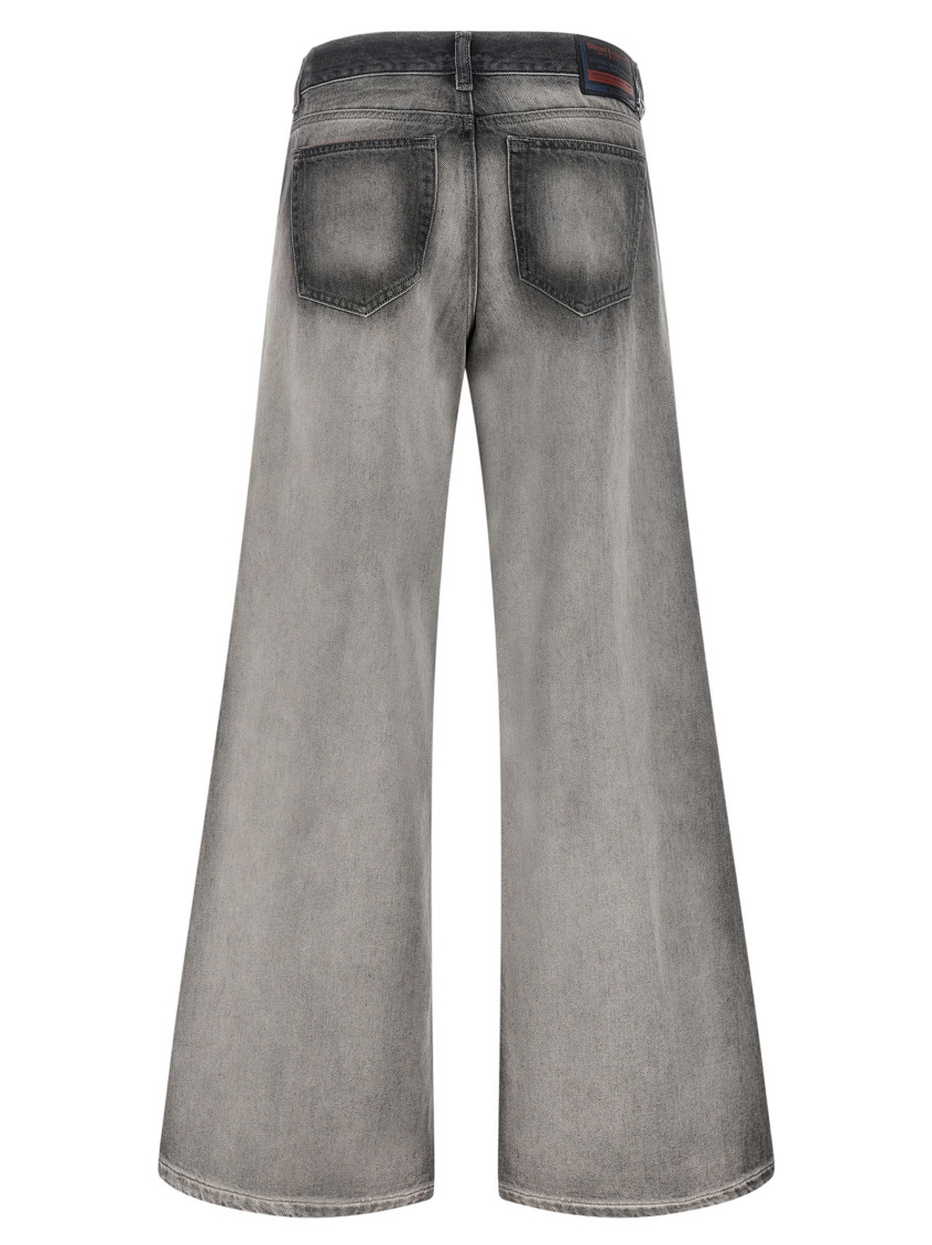 Grey Relaxed Mid Rise Jeans