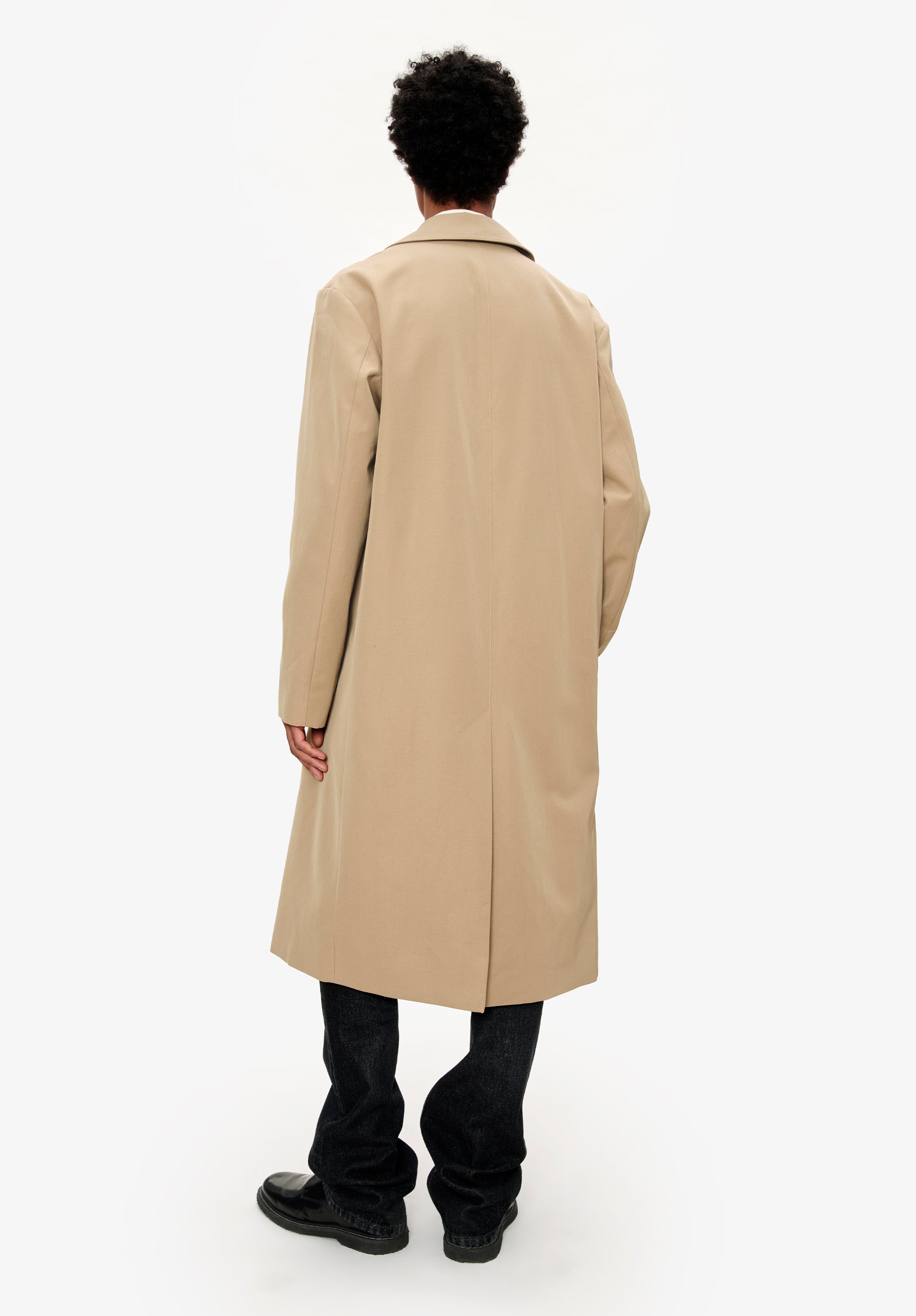 A. P.C. Men's Double-breasted coat Size: Extra Small in Beige