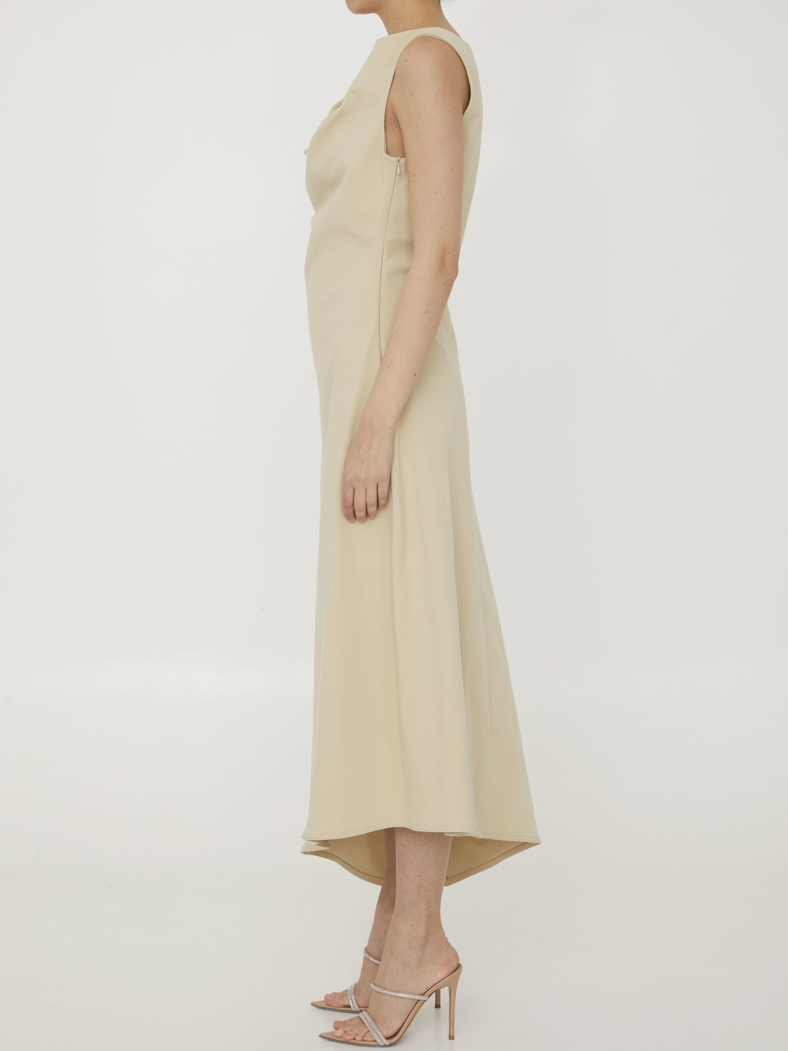 Beige Cotton Dress