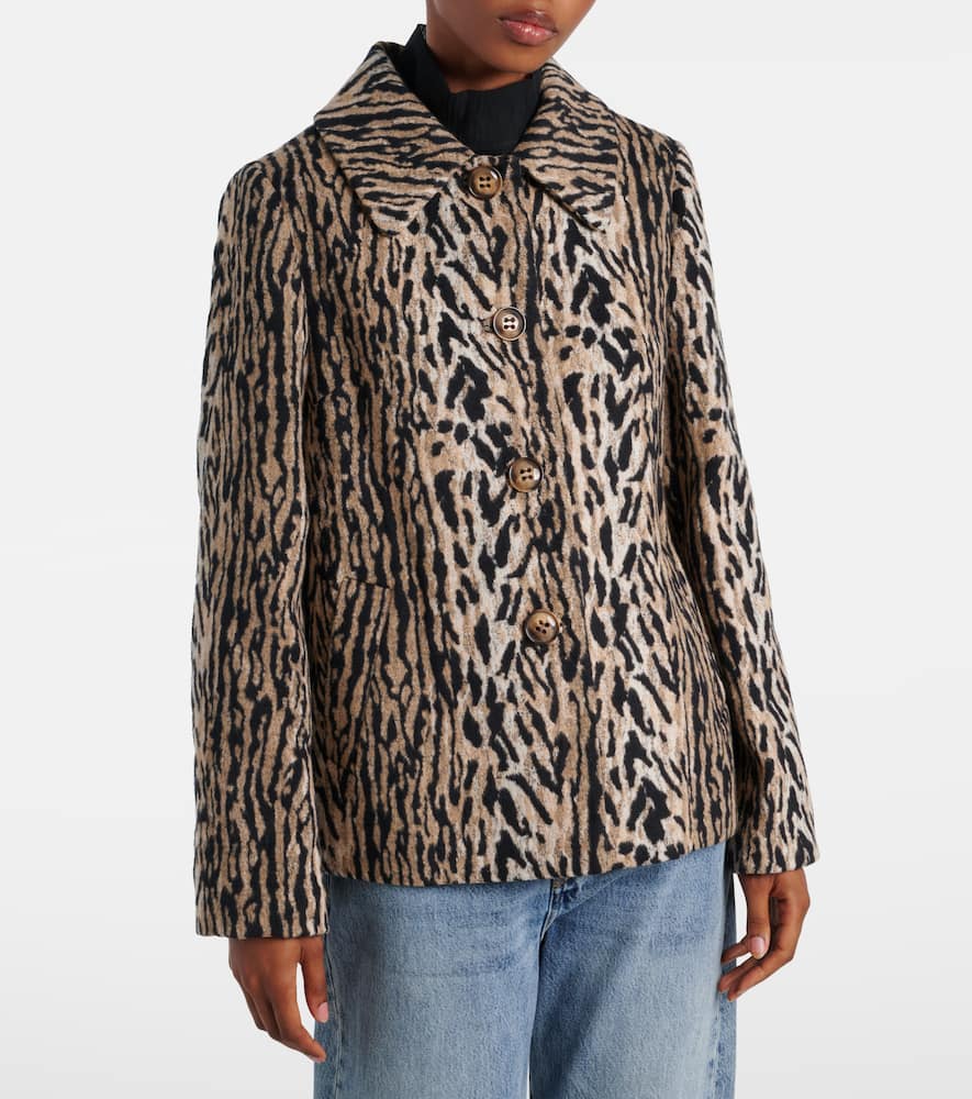 Leila leopard-print jacket